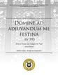 Domine ad adjuvandum me festina SATB Vocal Score cover